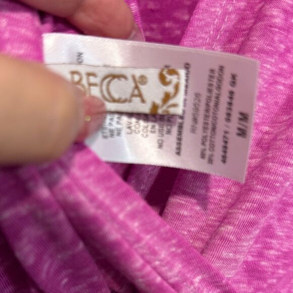 NEW Весса Beach Date Open Back Cover-Up Romper Vibrant Pink Sleeveless Romper M - Picture 4 of 8